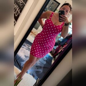 Vintage '90s Roberta Bridal Pink and White Mini Dress